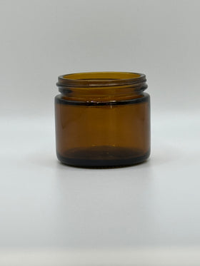 2oz (60ml) 10 CASES OF 24 - $1.05/Each - (240 JARS) Amber Glass Straight-Side Jar (CS/24)