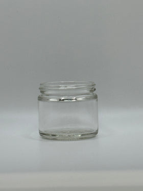 2oz (60ml) 10 CASES OF 24 - $1.05/Each - (240 JARS) Clear Glass Straight-Side Jar (CS/24)