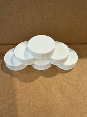 ($0.25/each) 33-400 White Polypropylene Cap - PTFE Liner CS/800