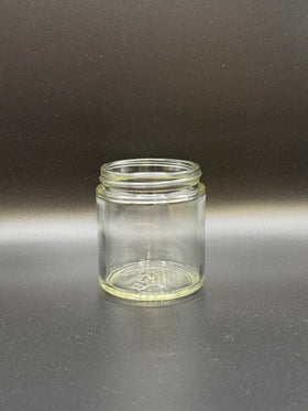 4oz (120ml) 10 CASES OF 24 - $1.06/Each - (240 JARS) Clear Glass Straight-Side Jar (CS/24)