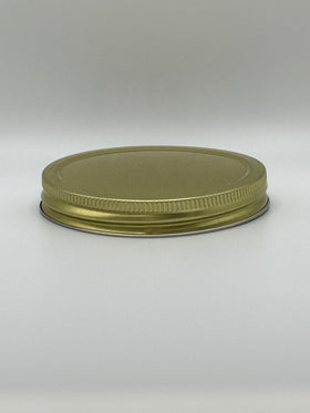 120 LIDS - ($1.85/Each) - 83-400 Gold Metal Plastisol-Lined Cap