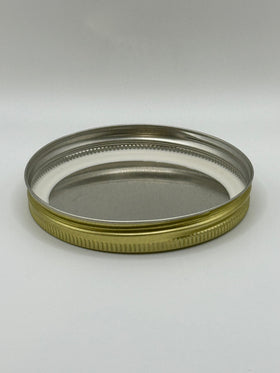 120 LIDS - ($1.85/Each) - 83-400 Gold Metal Plastisol-Lined Cap