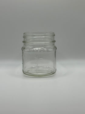 8oz Glass Square Mason Jar (70-450) CS/12 (240 JARS)
