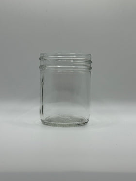 8oz Glass Straight-Side Jar (70-450) CS/12 (240 JARS)