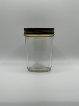8oz Glass Tapered Round Mason Jar (70-450) CS/12 (240 JARS)