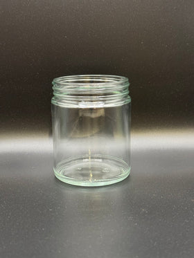 9oz (250ml) 50 CASES OF 12 - $1.00/Each - (600 JARS) Clear Glass Straight-Side Jar (CS/12)