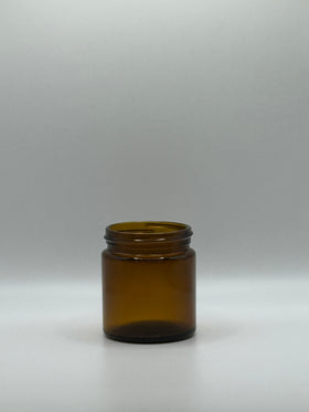 4oz (120ml) 10 CASES OF 24 - $0.95/Each - (240 JARS) Amber Glass Straight-Side Jar (CS/24)