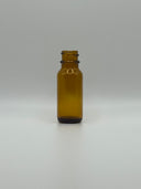 1/2oz (15ml) 18-400 Amber Glass Boston Round Bottle (CS/24) (240 Bottles)