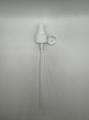 24-410 White Ribbed Fine Mist Sprayer with Clear Cap (Pack of 240)
