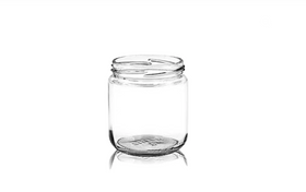 250ml 10 CAISSES DE 6 - 0,89 $/chacune - (60 POTS) - Pot en verre transparent (CS/6)
