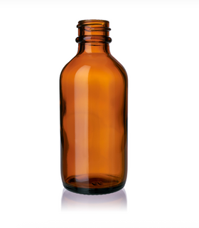 2oz (60ml) EN VRAC Bouteille Ronde Boston en Verre Ambré (CS/180)