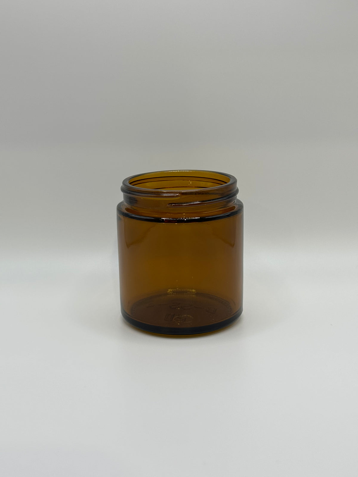 4oz LOW PROFILE (120ml) 25 CASES OF 24 - $1.25/Each - (600 JARS) Amber Glass Straight-Side Jar (CS/24)