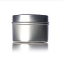 4oz Silver Metal Tin with Slip-on Lid (Pack of 100)