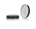 240 LIDS - ($0.55/Each) - 58-400 Black Metal Plastisol-Lined Cap