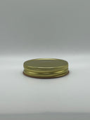 70-450 Gold Plastisol-Lined BUTTON Metal Lid - Buff Interior (Pack of 240)