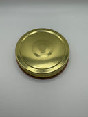70-450 Gold Plastisol-Lined BUTTON Metal Lid - Buff Interior (Pack of 240)