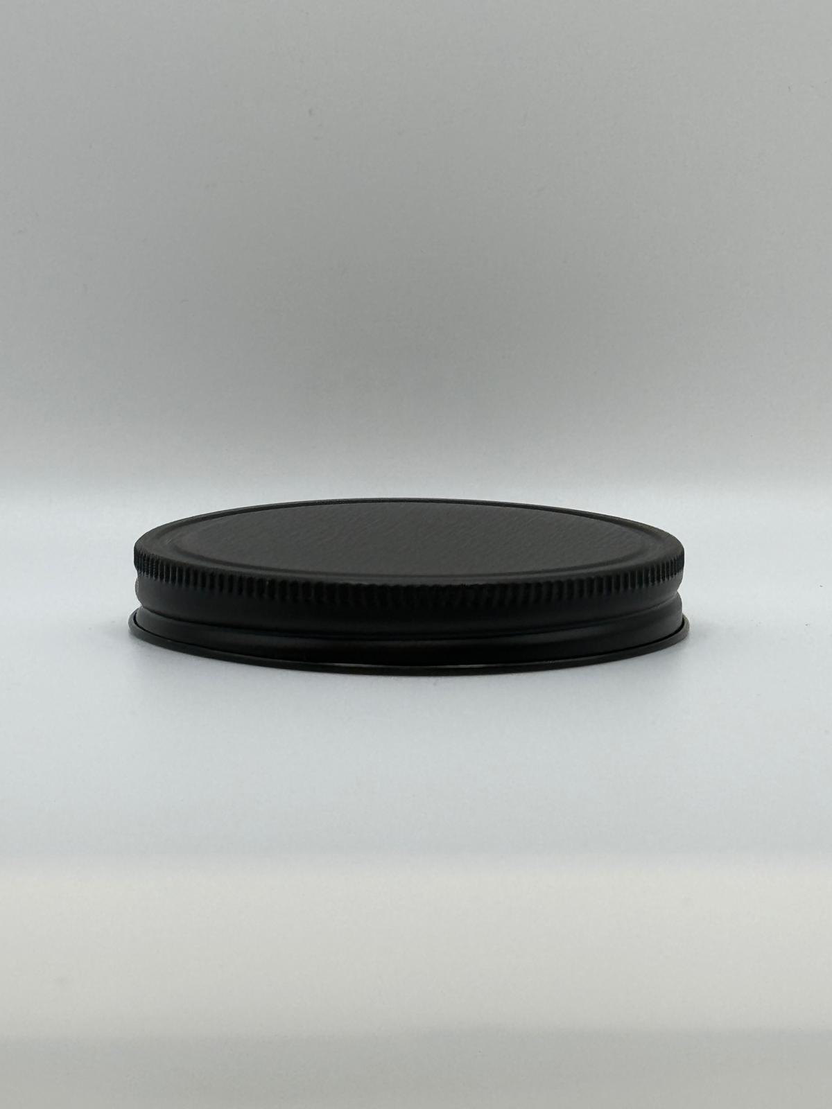 120 LIDS - ($1.07/Each) - 89-400 MATTE Black Metal Un-Lined Cap