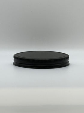 120 LIDS - ($1.07/Each) - 89-400 MATTE Black Metal Un-Lined Cap