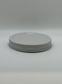 120 LIDS - ($1.07/Each) - 89-400 White Metal Plastisol-Lined Cap