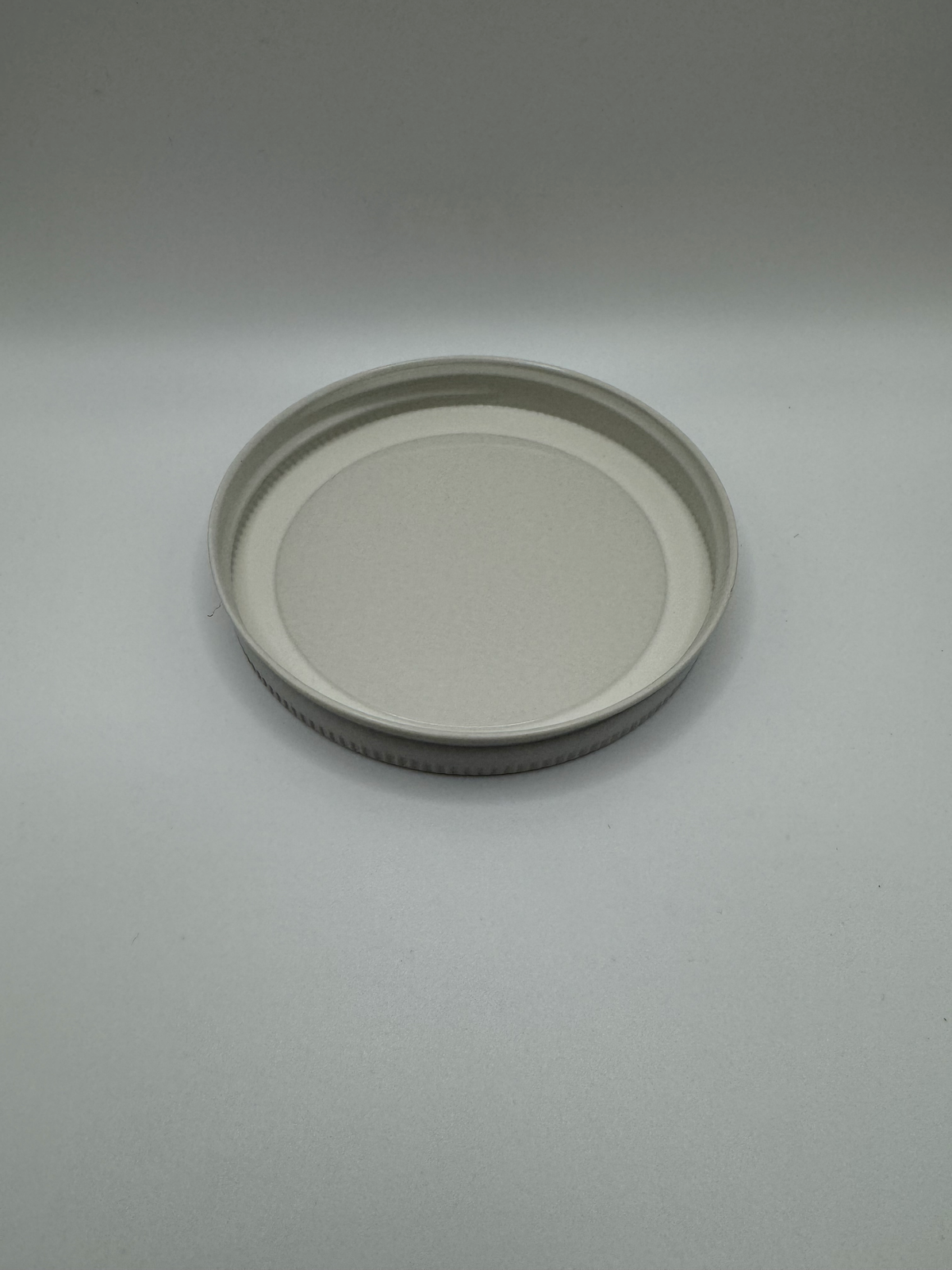 120 LIDS - ($1.07/Each) - 89-400 White Metal Plastisol-Lined Cap