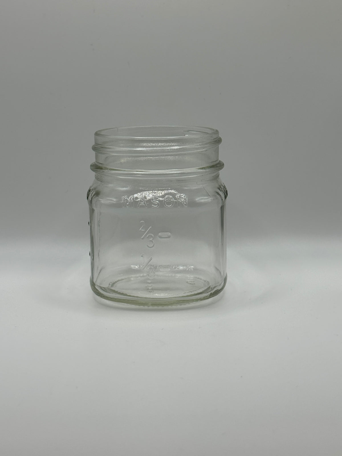 8oz Glass Square Mason Jar (70-450) CS/12 (240 JARS)
