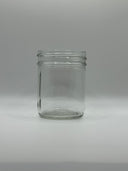 8oz Glass Straight-Side Jar (70-450) CS/12 (240 JARS)