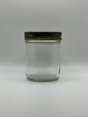 8oz Glass Straight-Side Jar (70-450) CS/12 (240 JARS)