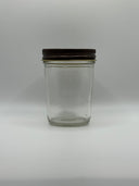 8oz Glass Tapered Round Mason Jar (70-450) CS/12 (240 JARS)