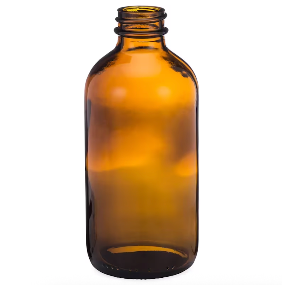 8oz (236ml) 24-400 EN VRAC Bouteille Ronde Boston en Verre Ambré (CS/96)