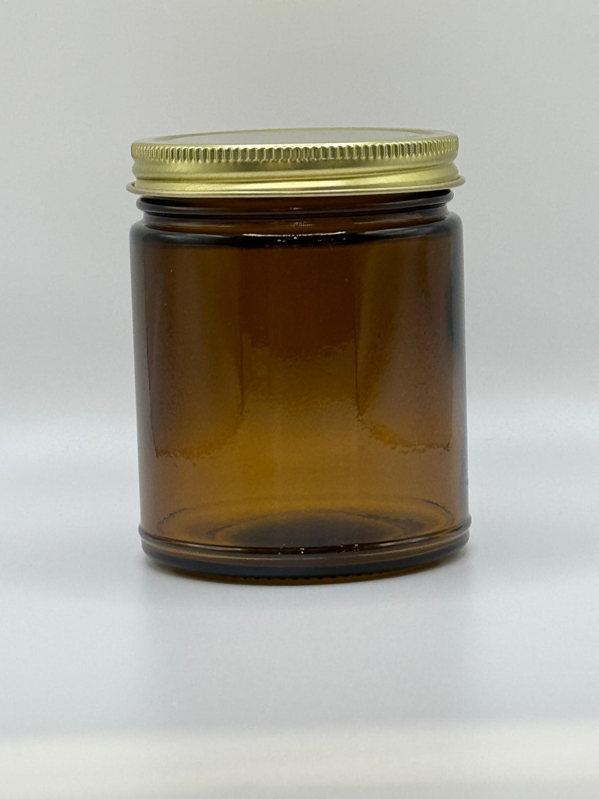 BUNDLE! 9oz Amber Jars & Gold Lids