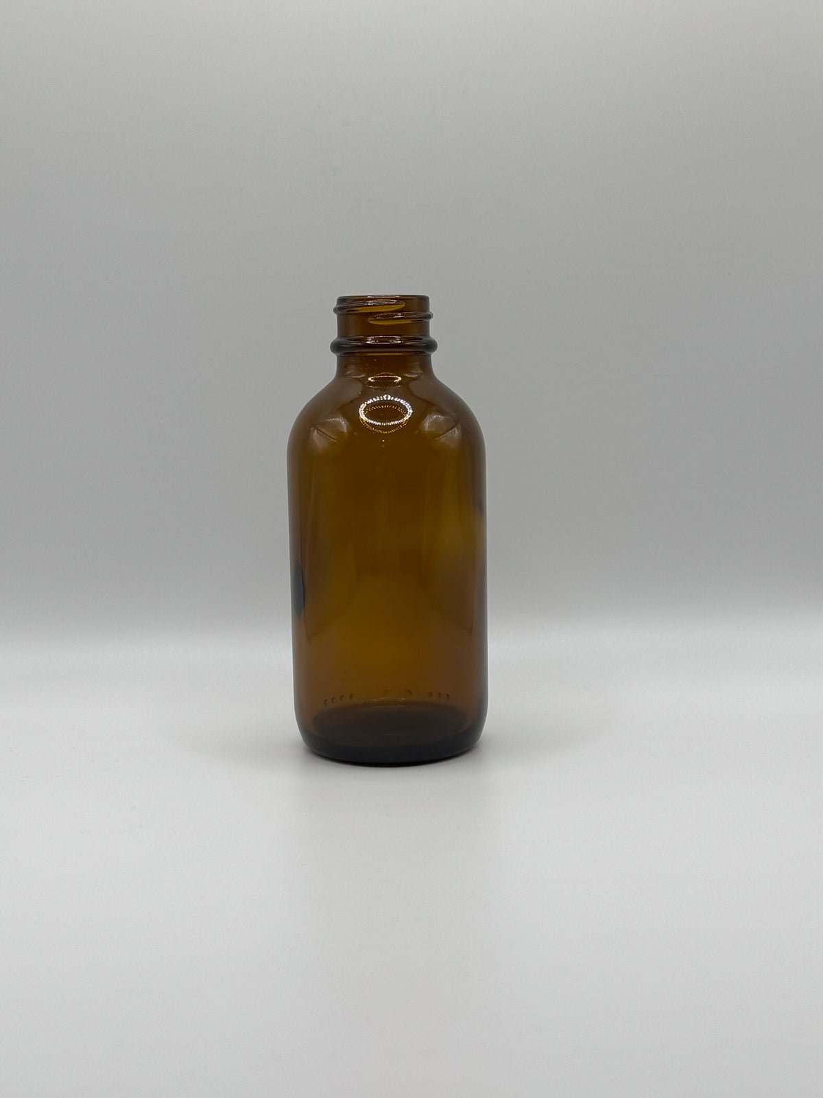 4oz (100ml) 24-400 BULK PACK Amber Glass Boston Round Bottle (CS/144)