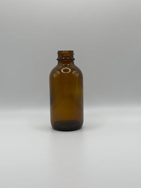 4oz (100ml) EN VRAC Bouteille Ronde Boston en Verre Ambré (CS/144)