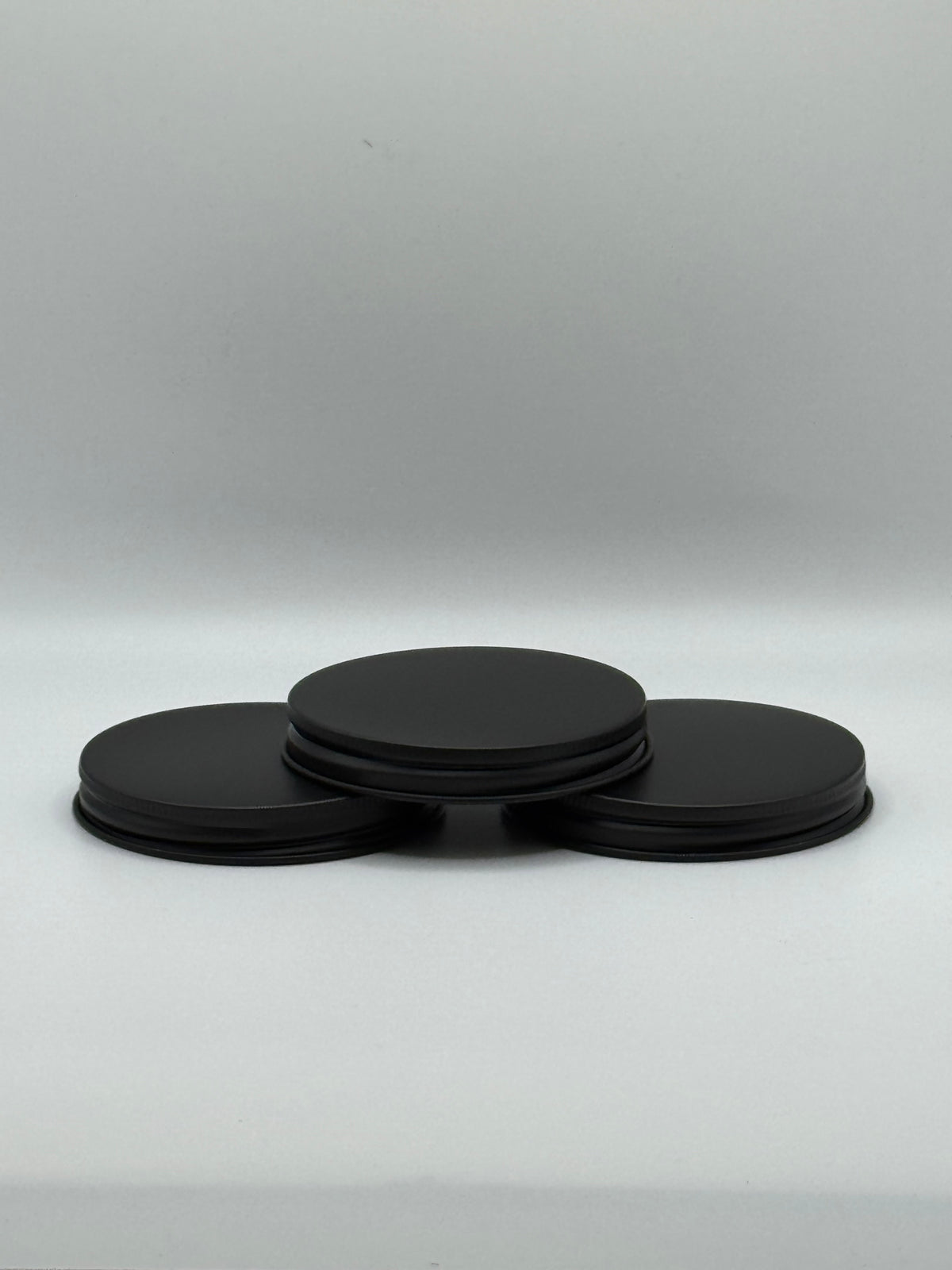 ($0.75/Each) - 70-400 MATTE Black Metal Un-Lined Cap (CS/600)