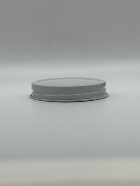 ($0.50/Each) - 58-400 White Metal Plastisol-Lined Cap (CS/600)